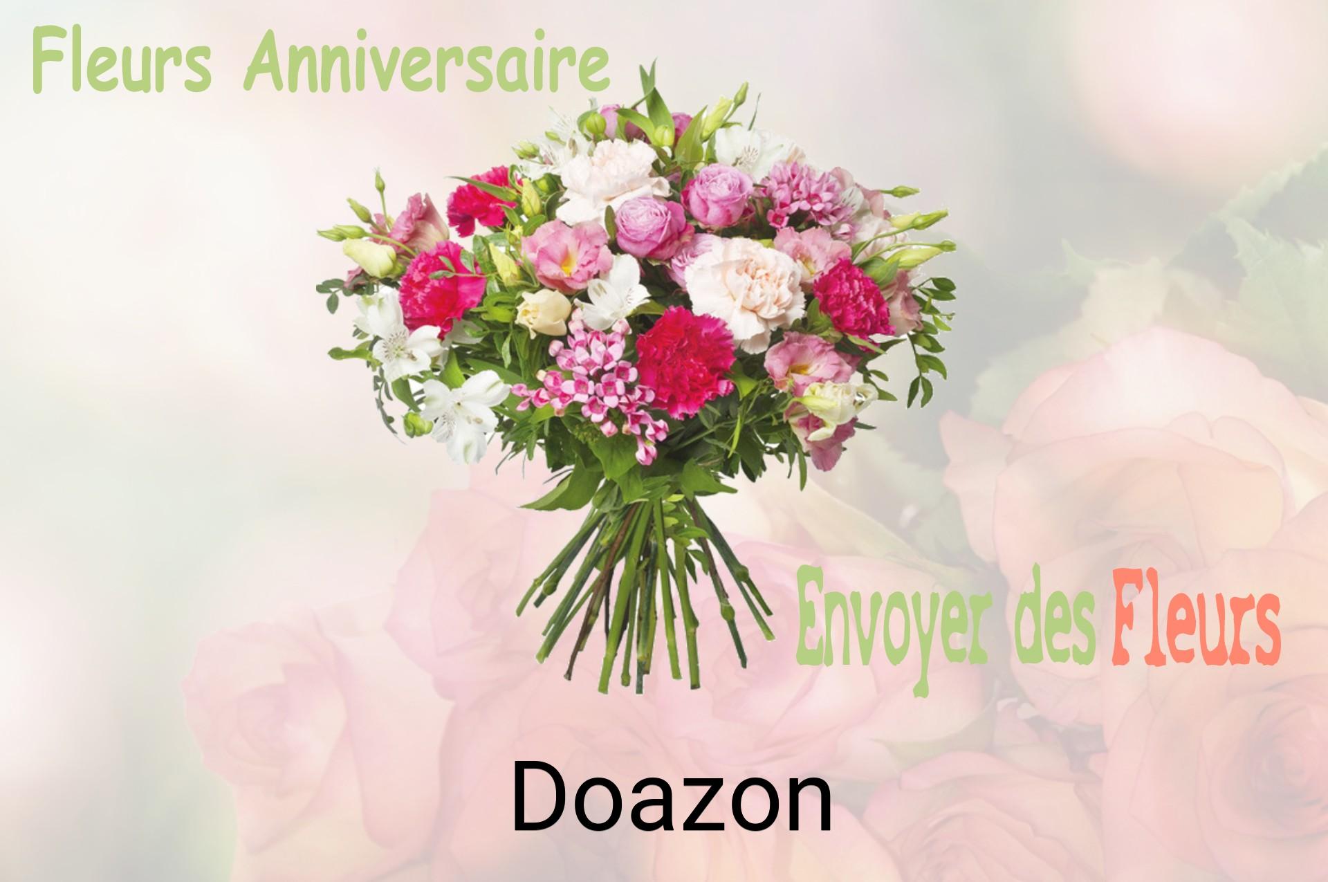 Bouquet de fleurs d’anniversaire livré à Doazon